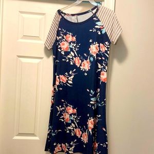 Medium causal floral dress